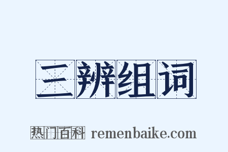 三辨组词是什么意思的图片